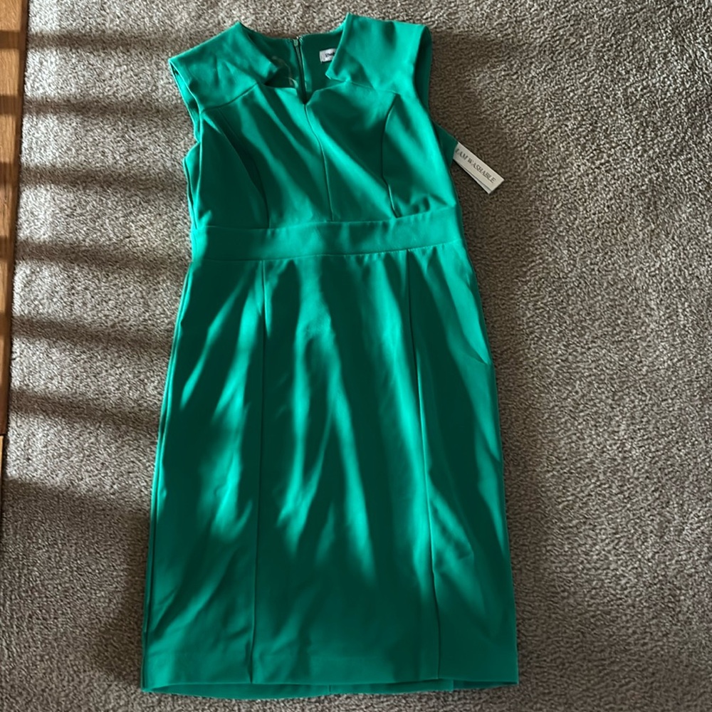 Shelby& Palmer size 10 sheath dress nwt emerald green